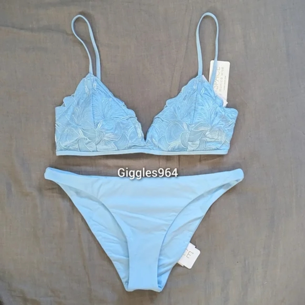 L*Space Jean Camacho Bikini Set Sky Blue